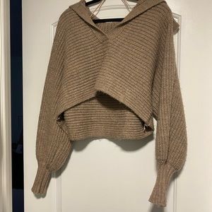 ZARA cropped sweater